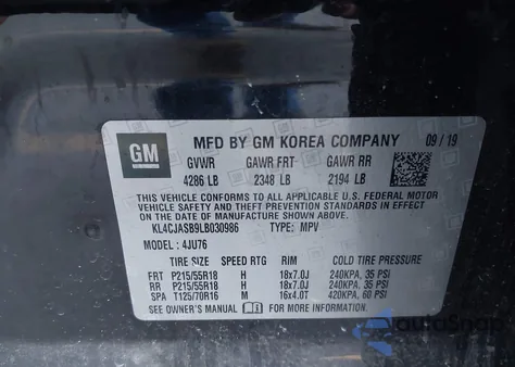 2020 Buick Encore Fwd Preferred from USA, damaged, VIN KL4CJASB9LB030986